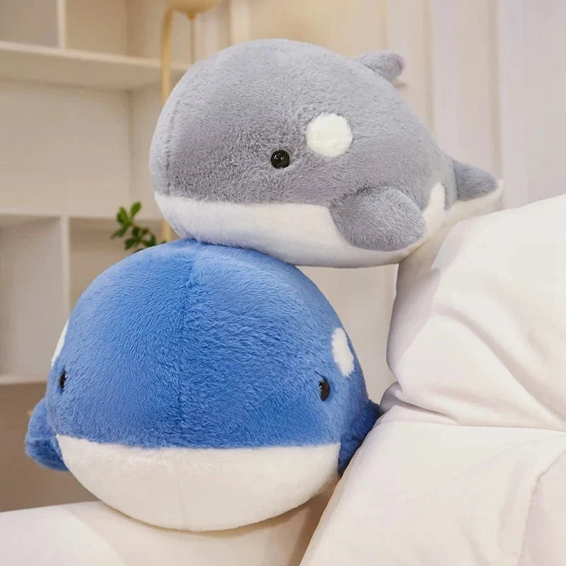 Kawaii Fluffy Gray Blue Killer Whale Plushies