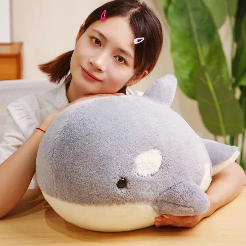 Kawaii Fluffy Gray Blue Killer Whale Plushies
