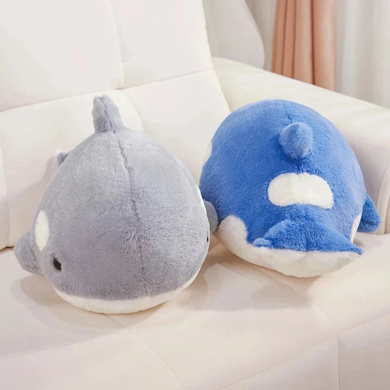 Kawaii Fluffy Gray Blue Killer Whale Plushies