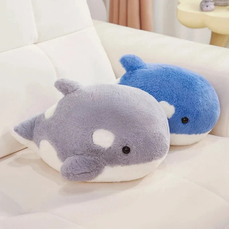 Kawaii Fluffy Gray Blue Killer Whale Plushies