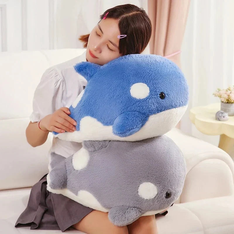 Kawaii Fluffy Gray Blue Killer Whale Plushies