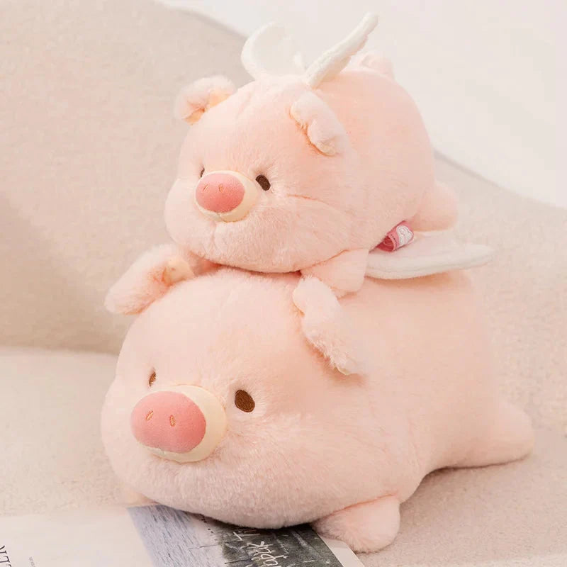 Kawaii Flying Angel Pig Plush