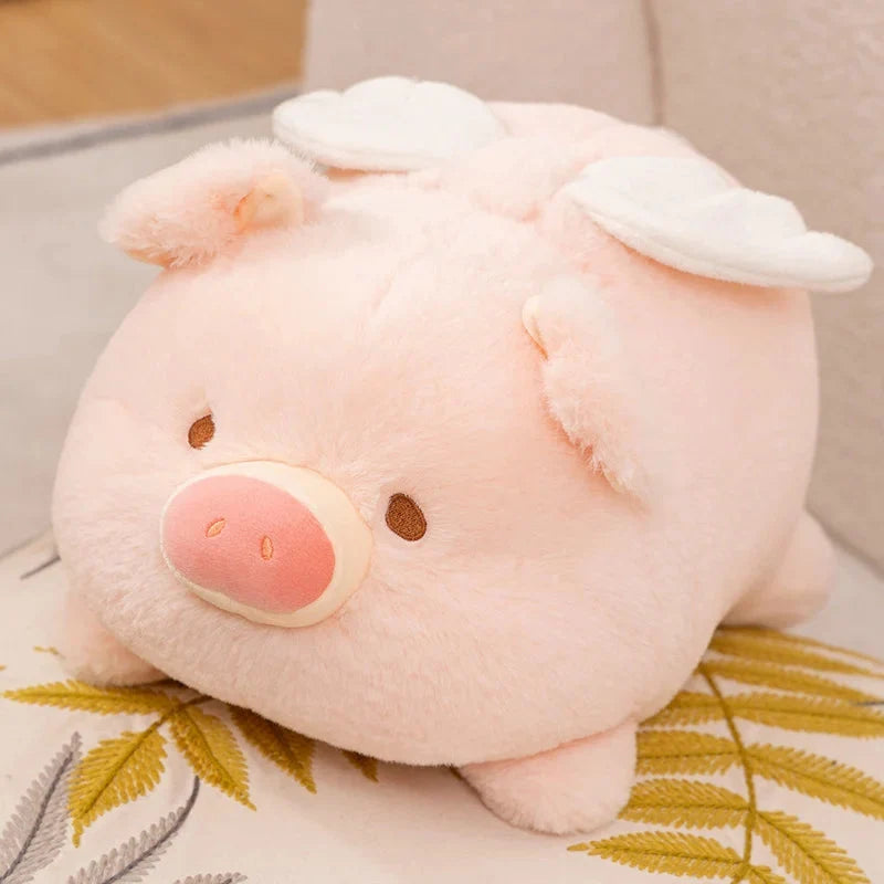 Kawaii Flying Angel Pig Plush