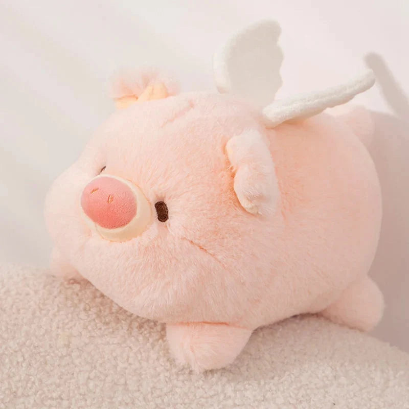 Kawaii Flying Angel Pig Plush