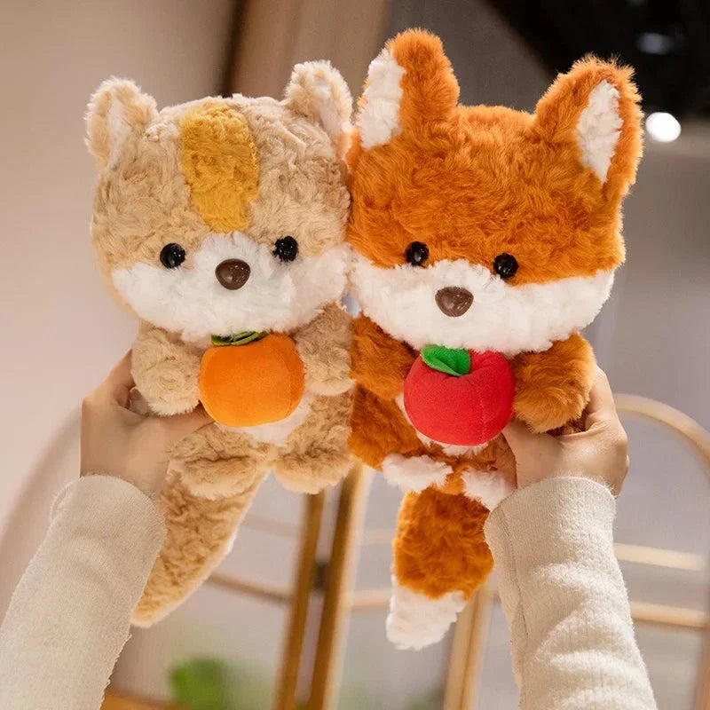 Adorable Kawaii Fox and Squirrel Chibi Plushies for Cuddly Companionship!