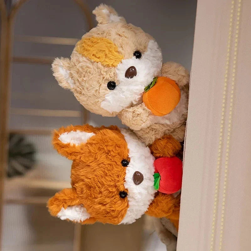 Adorable Chibi Plushies of Kawaii Fox and Squirrel