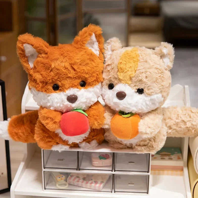 Adorable Kawaii Fox and Squirrel Chibi Plushies for Cuddly Companionship!