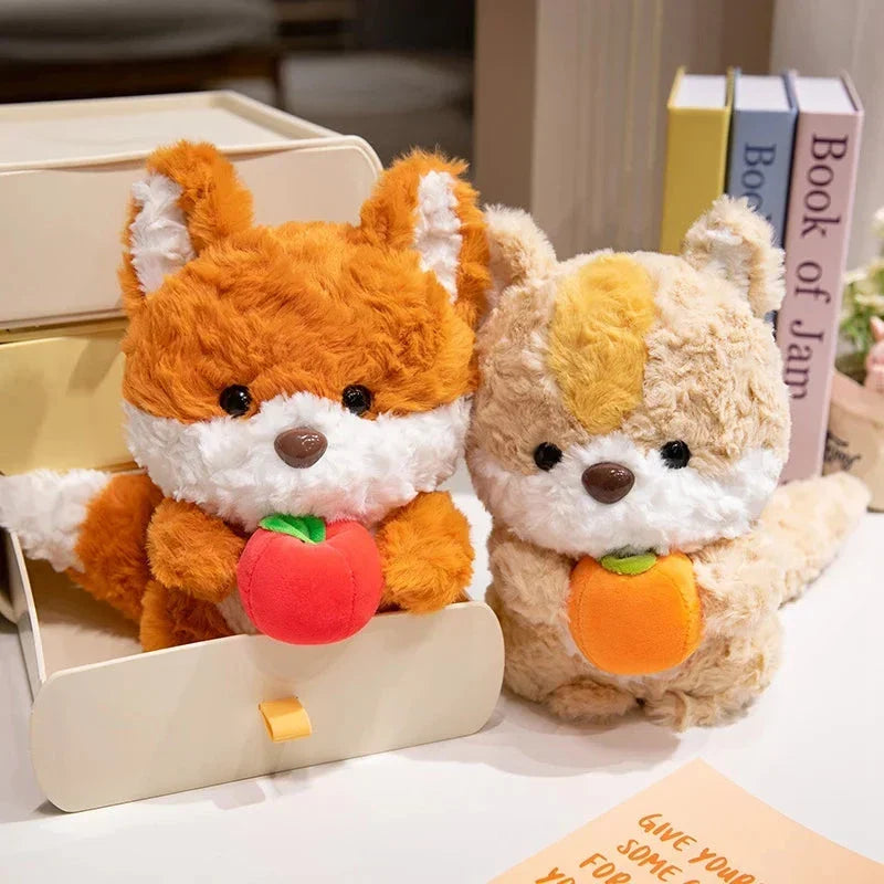 Adorable Kawaii Fox and Squirrel Chibi Plush Toys