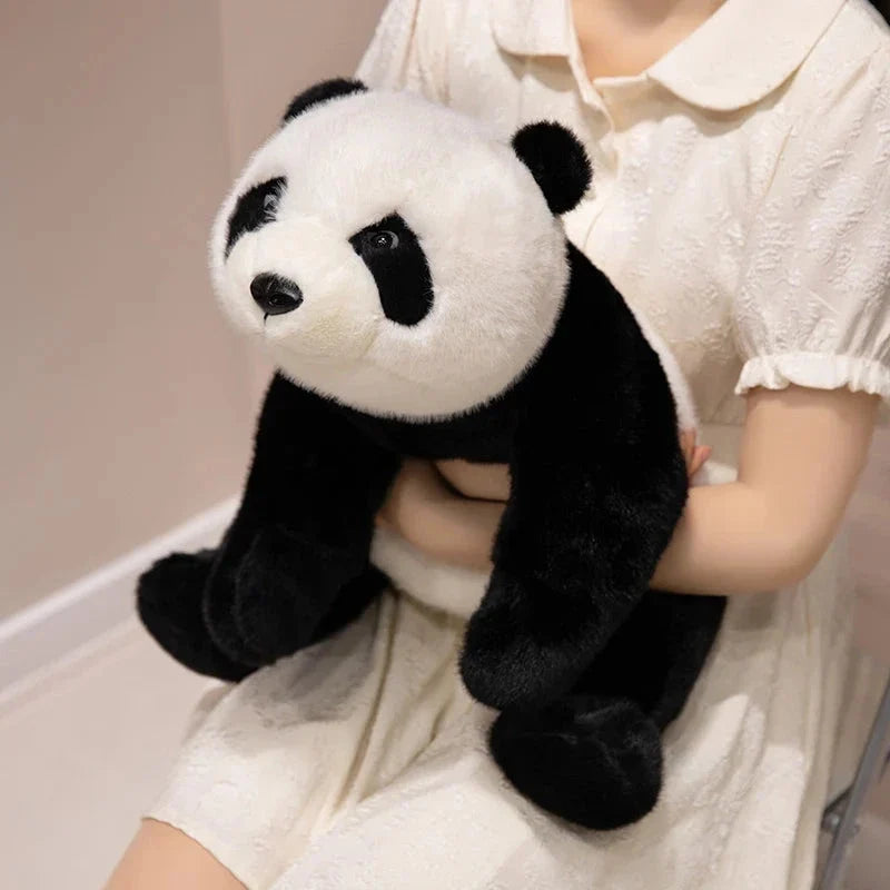 Kawaii Fuzzy Black Brown Panda Plushies