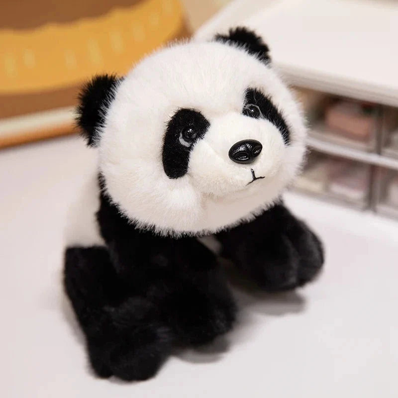 Kawaii Fuzzy Black Brown Panda Plushies