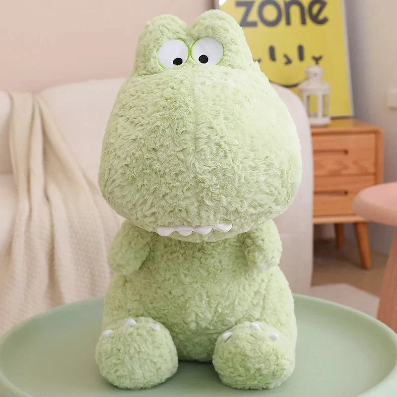 Adorable Kawaii Green and Pink Dinosaur Plush Toys