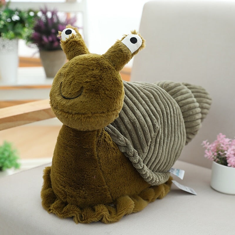 Adorable Green Snail Plush Toy