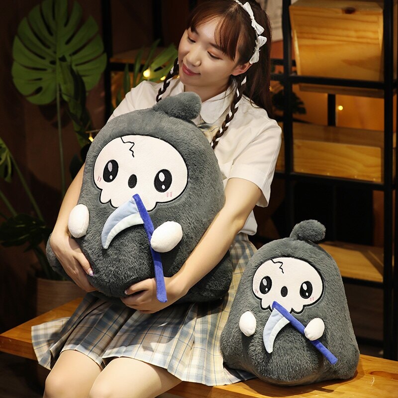 Kawaii Grim Reaper & Ghost Halloween Plushies