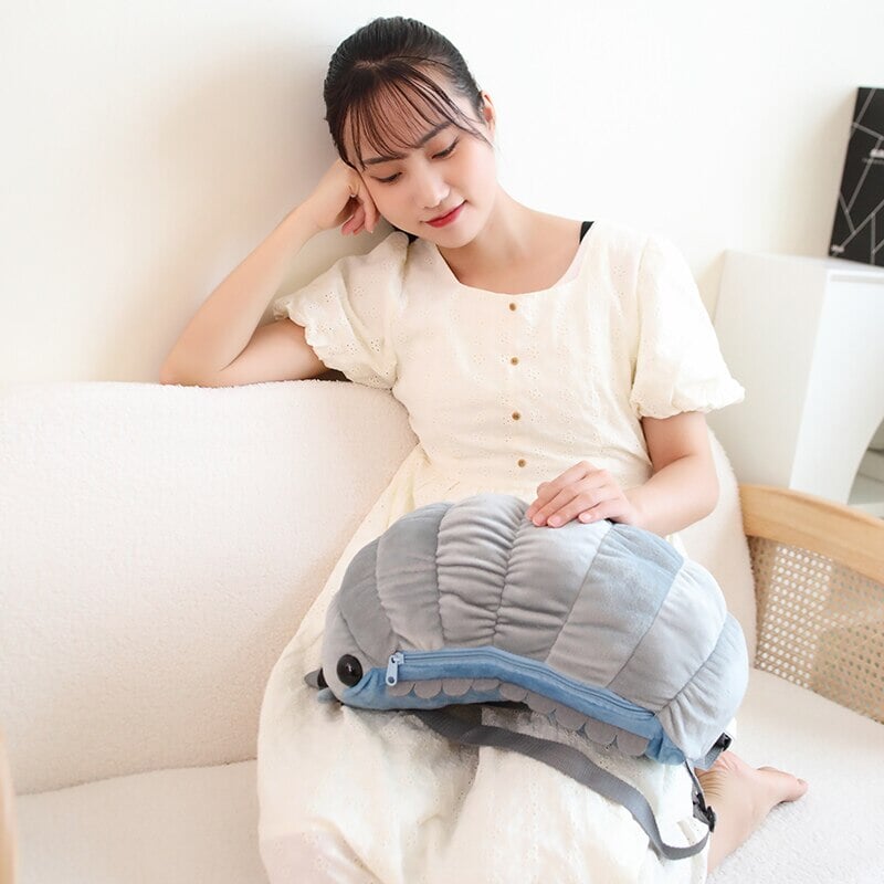 Kawaii Isopod Plush Backpack