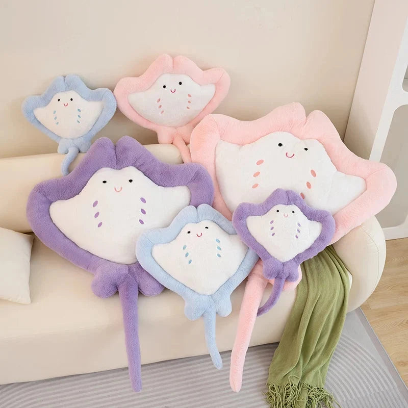 Kawaii Pastel Fluffy Stingray Plushies