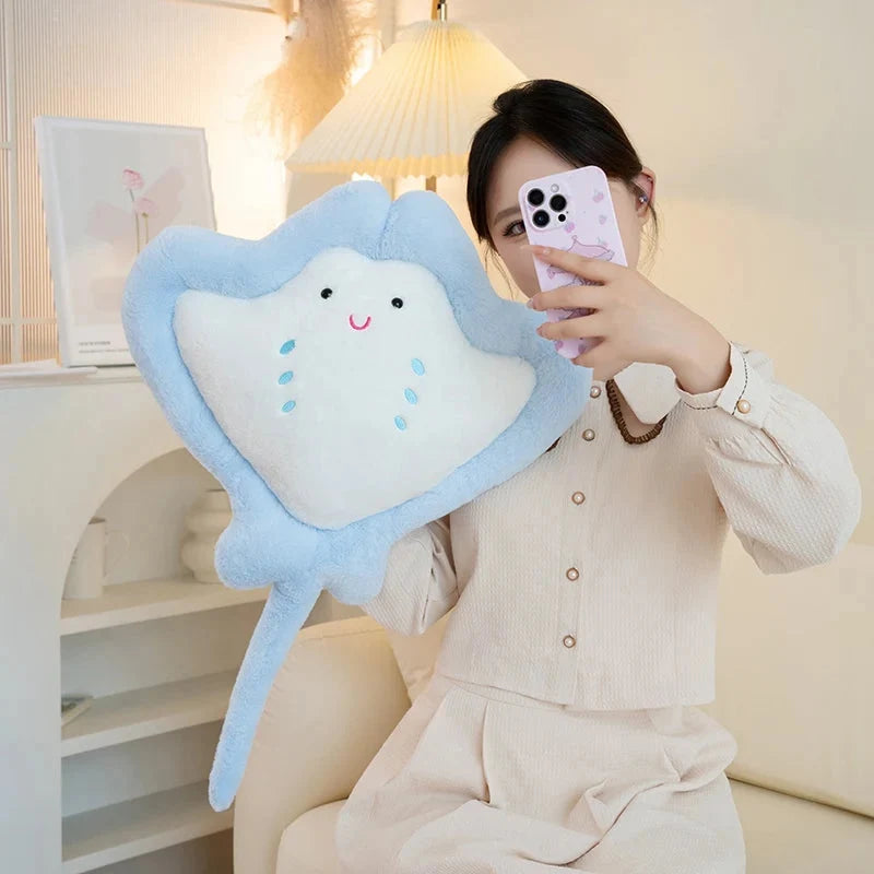 Kawaii Pastel Fluffy Stingray Plushies