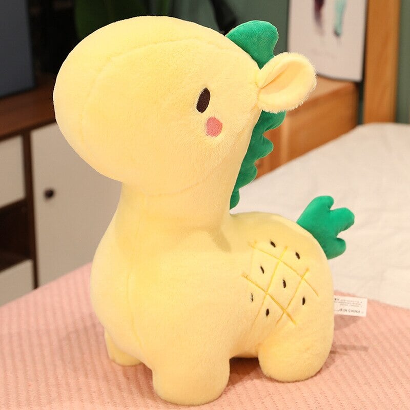 Adorable Pineapple Giraffe Plush Toy
