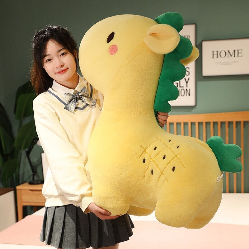 Adorable Pineapple Giraffe Plush Toy