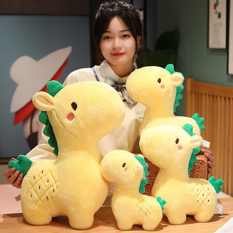 Adorable Pineapple Giraffe Plush Toy