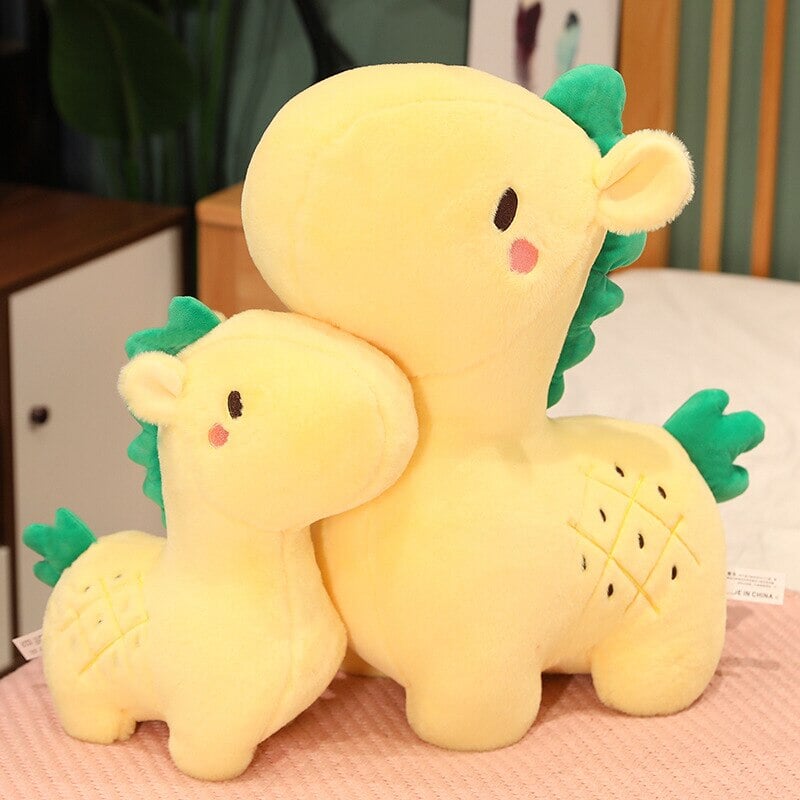 Adorable Pineapple Giraffe Plush Toy
