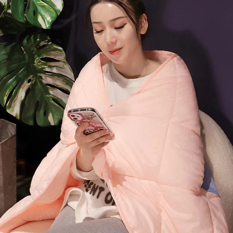 Adorable Sofi Blue Dragon Pillow and Blanket Plushie Set