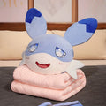 Adorable Sofi Blue Dragon Pillow and Blanket Plushie Set