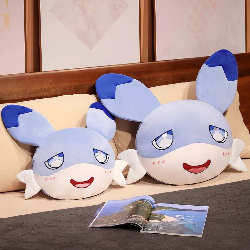 Adorable Sofi Blue Dragon Pillow and Blanket Plushie Set