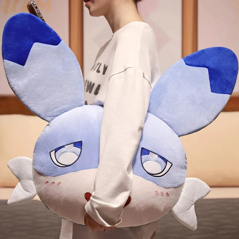 Adorable Sofi Blue Dragon Pillow and Blanket Plushie Set