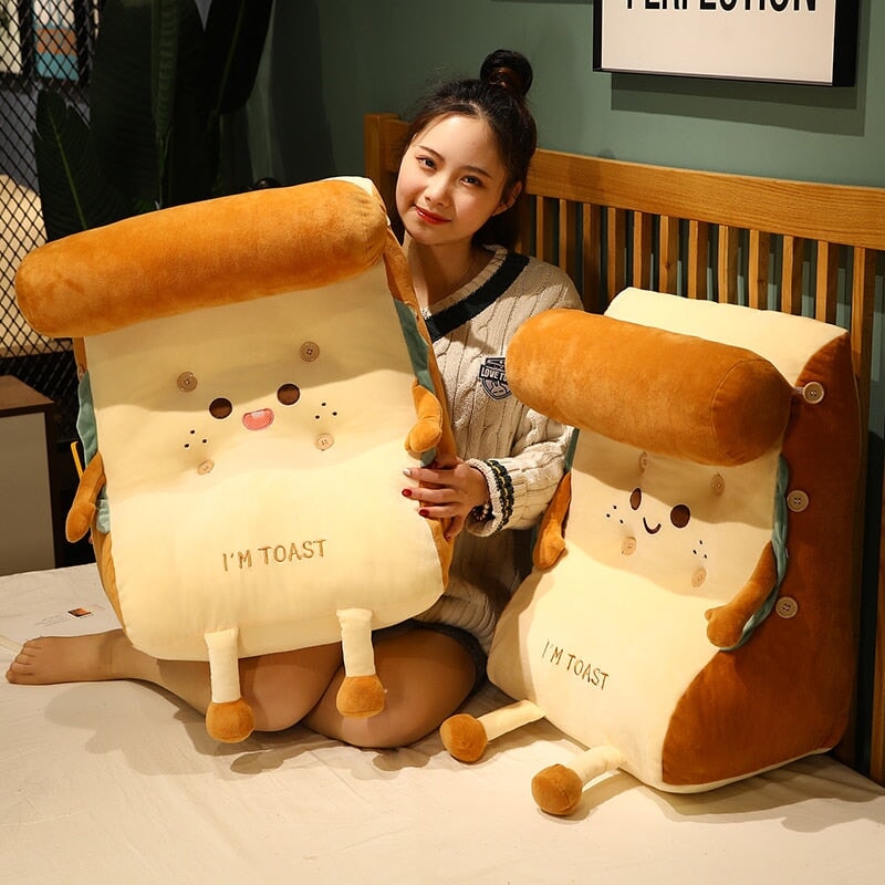 Kawaii Toasted Bread Back Support Plushie