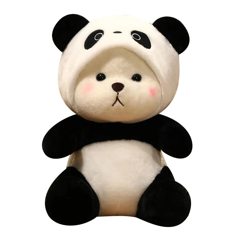 Kawaii White Bear Panda Outfit Plushie