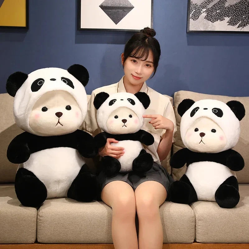 Kawaii White Bear Panda Outfit Plushie