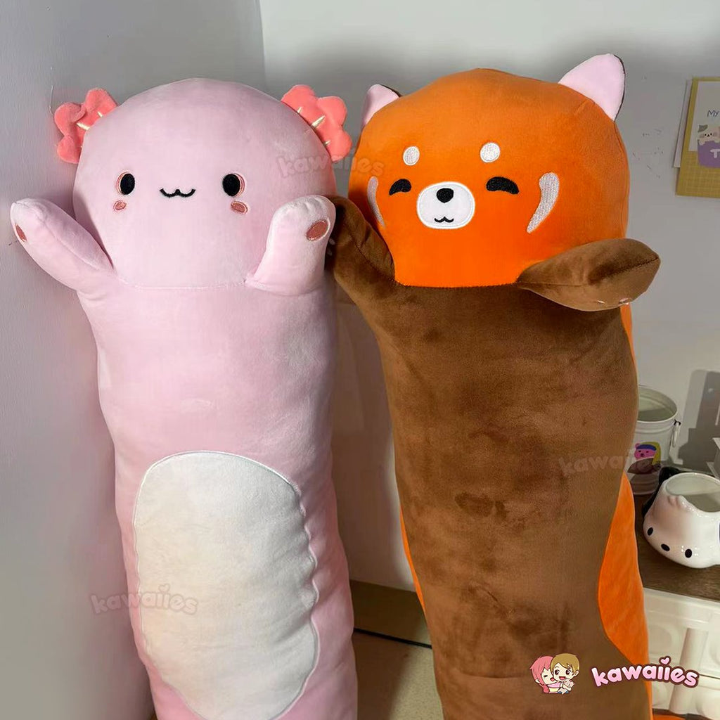 Kawaiies® Long Snuggly Chai Red Panda Axolotl Capybara Plushies