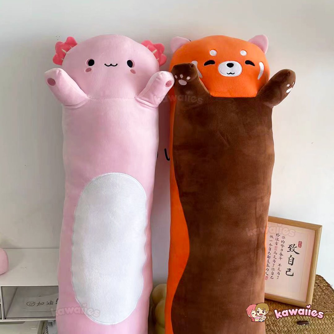 Kawaiies® Long Snuggly Chai Red Panda Axolotl Capybara Plushies
