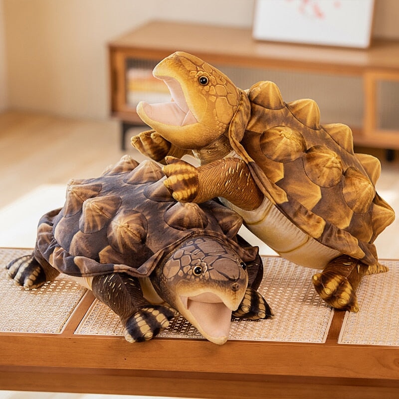 Giant Realistic Snapping Turtle Plush Toy