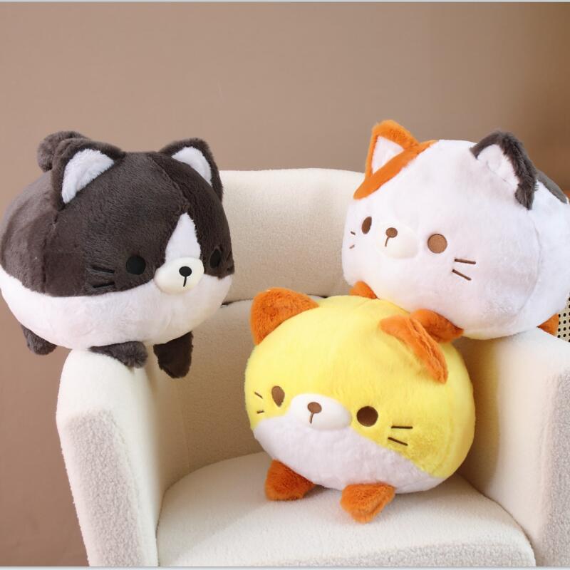 Adorable Trio of Leo, Binx, and Lola Plush Fluffy Cats