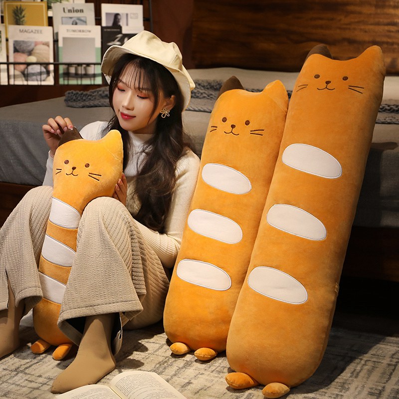 Long Baguette Cute Cat Bread Plushie