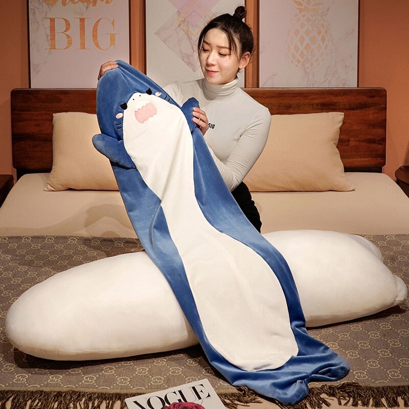 Adorable Long Shark Plushie - Perfect for Cuddles and Surprises! | NEW