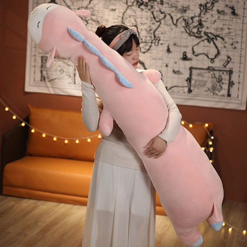 Extra-Soft Long Plush Hippo, Cow, and Sheep Stuffed Animals for Cuddling