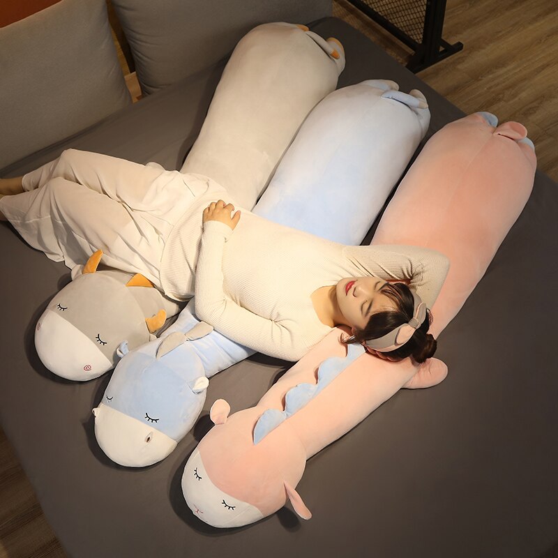 Extra-Soft Long Plush Hippo, Cow, and Sheep Stuffed Animals for Cuddling