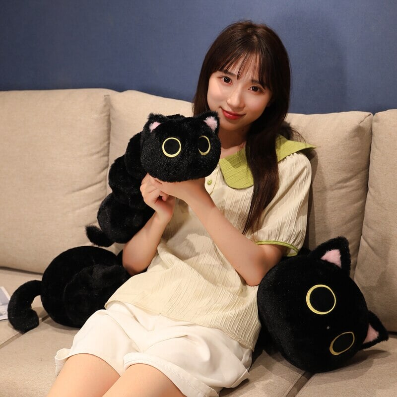Ultra-Cuddly Long Fluffy Cat Caterpillar Plush Toys