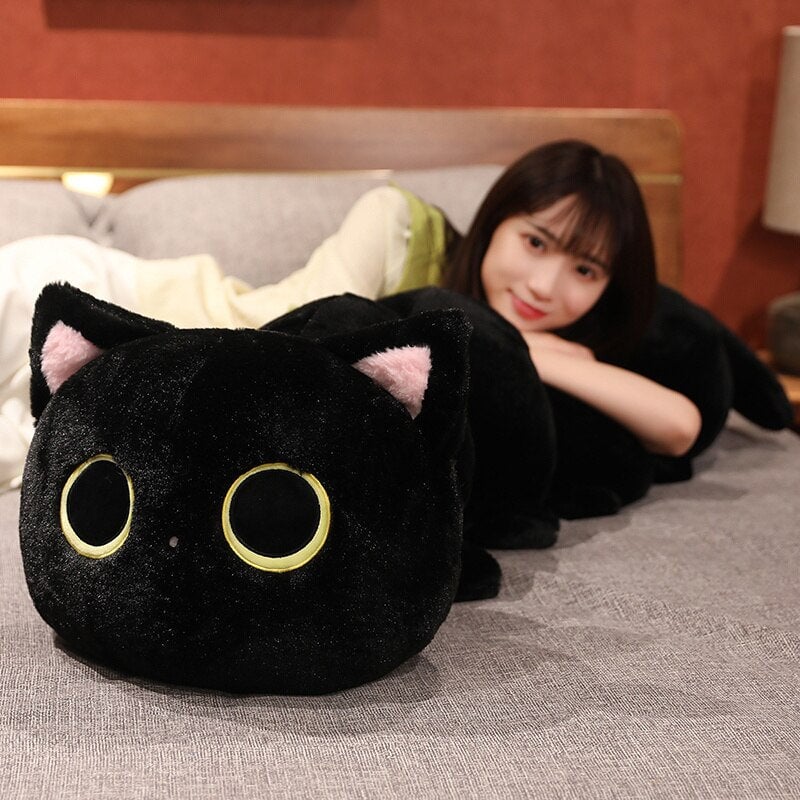 Adorable Long Fluffy Cat Caterpillar Stuffed Toys