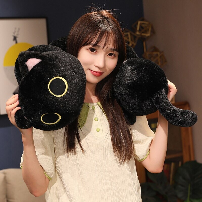 Extra Soft and Cuddly Long Fluffy Cat Caterpillar Plush Toys