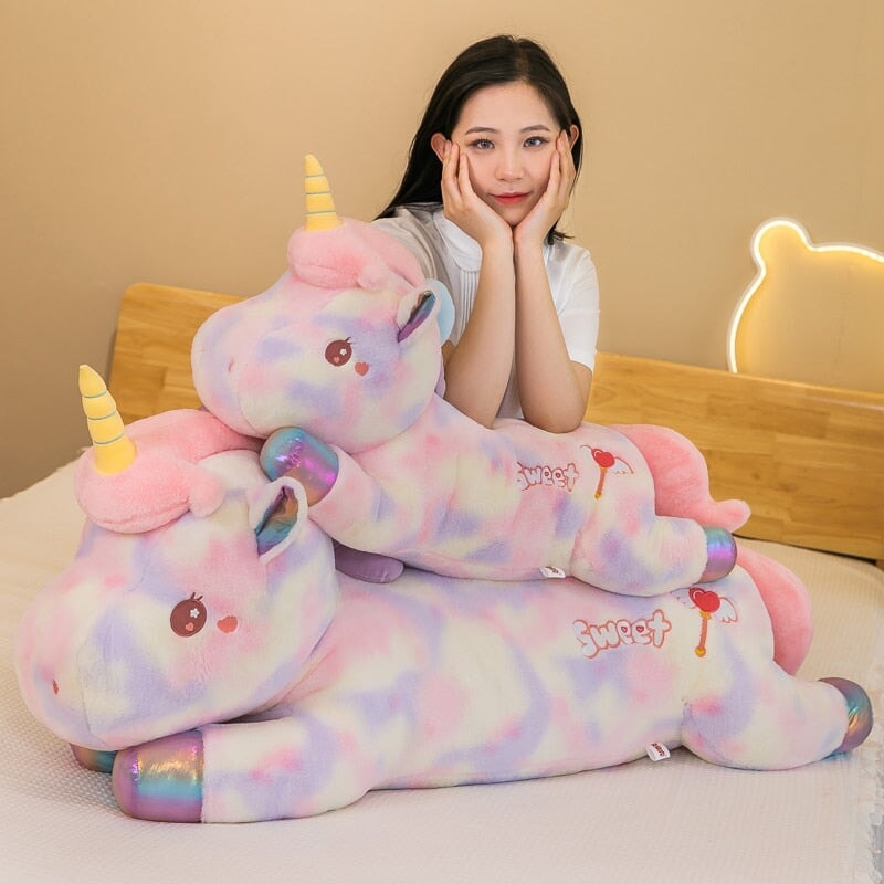 Adorable Long Galaxy Unicorn Stuffed Animals