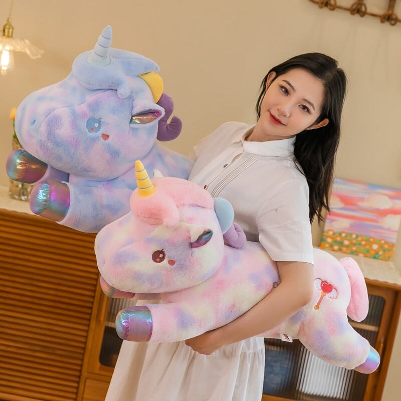 Adorable Long Galaxy Unicorn Stuffed Animals