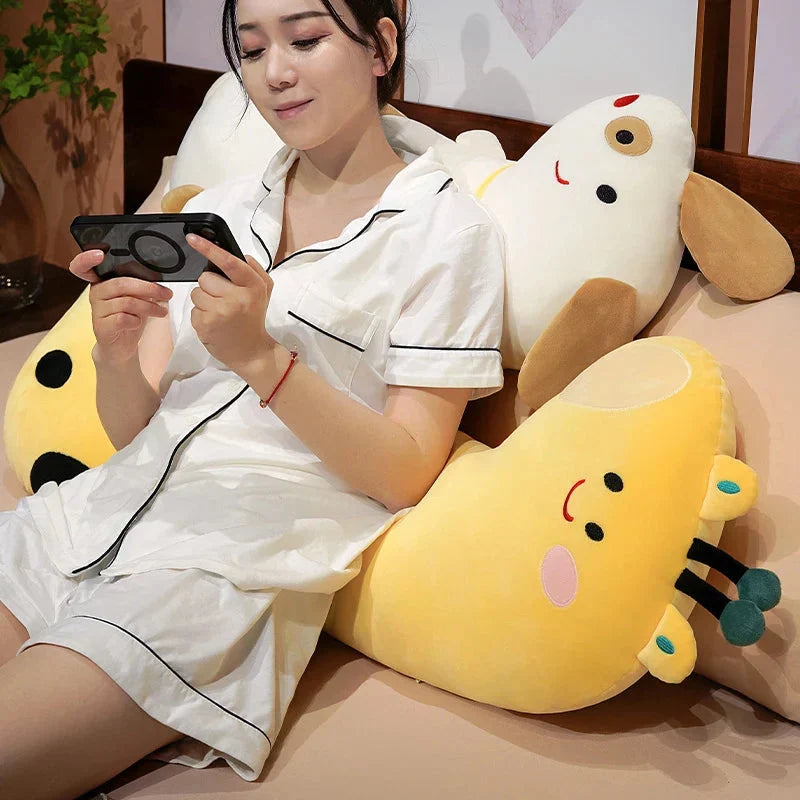 Cozy Long Pancake Dinosaur Dog Crocodile Giraffe Plush Pillow Companion