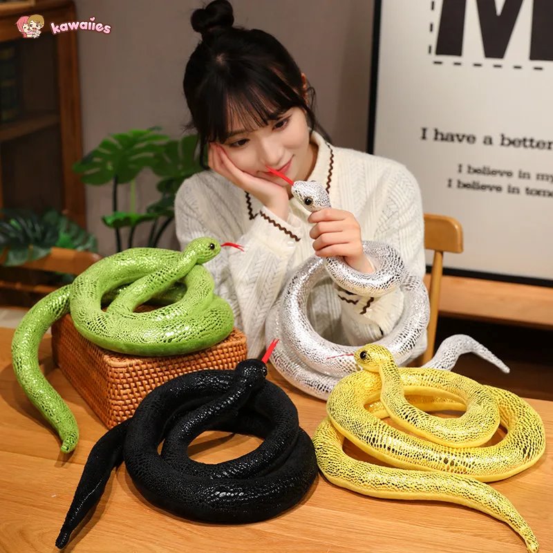Long Shiny Snake Plushies