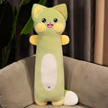 Extra-Soft Long Cat and Raccoon Plush Toys for Ultimate Cuddles