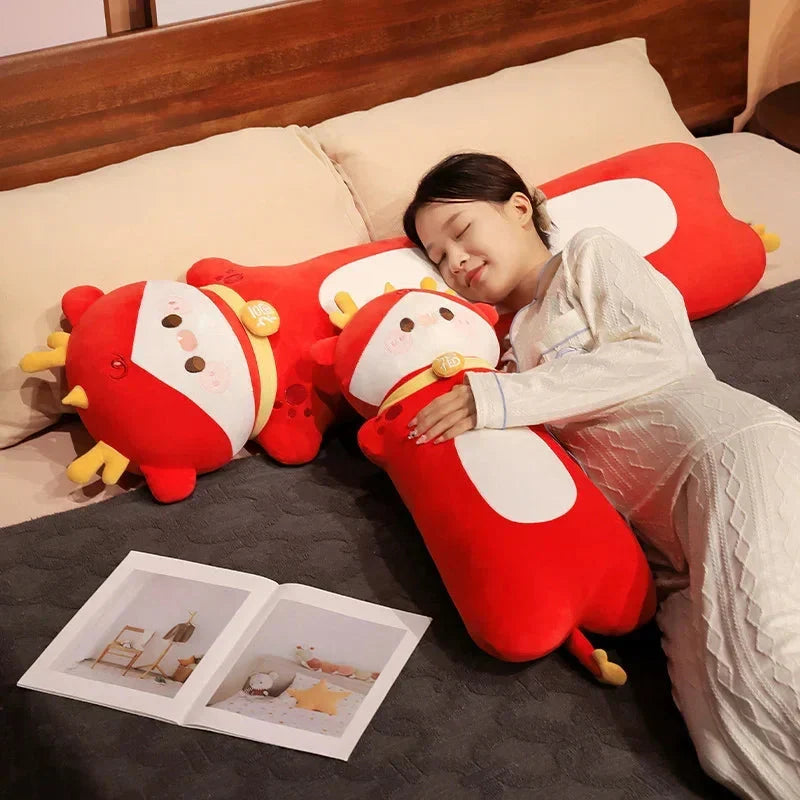 Adorable Long Plush Dragon Cuddle Buddies