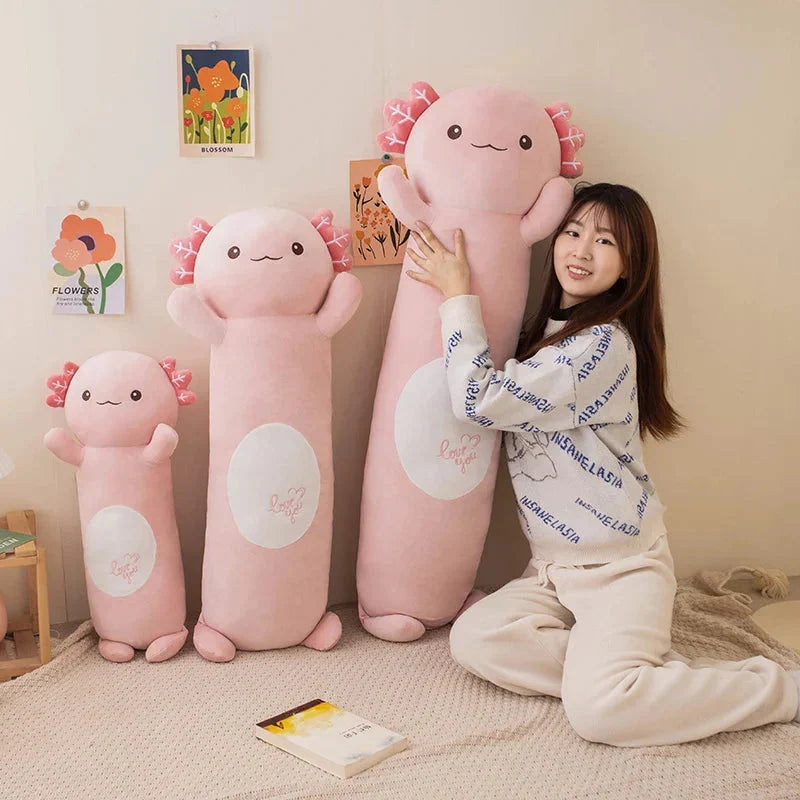 Delightfully Cozy 2024 Long Snuggly Fish, Axolotl, and Penguin Plushie Collection