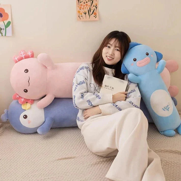 Delightfully Cozy 2024 Long Snuggly Fish, Axolotl, and Penguin Plushie Collection